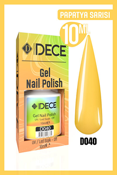 d dece Kalıcı Oje Uv Led D040 (SARI SERİSİ) 10ml