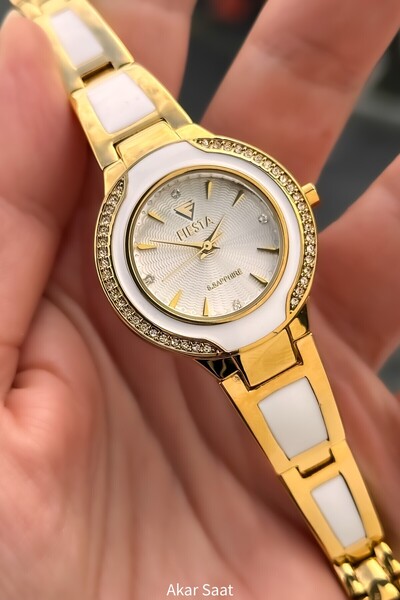 Fiesta ساعة يد نسائية F24102L بحزام فولاذي