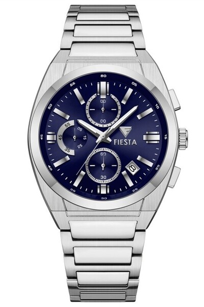 Fiesta ساعة يد رجالية F25012M بسوار معدني