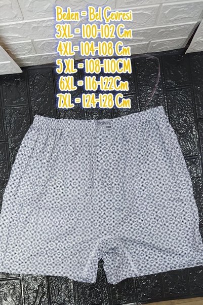 bigiyin 2Pcs Plus Size Men's Boxer 3xl-7xl Battal Size Custom Made Boxer