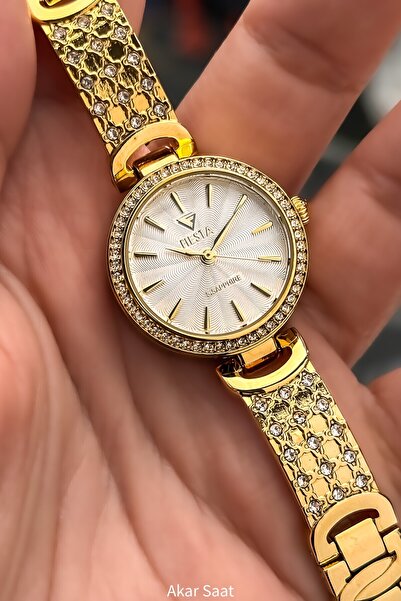 Fiesta ساعة يد نسائية F25033L بحزام معدني