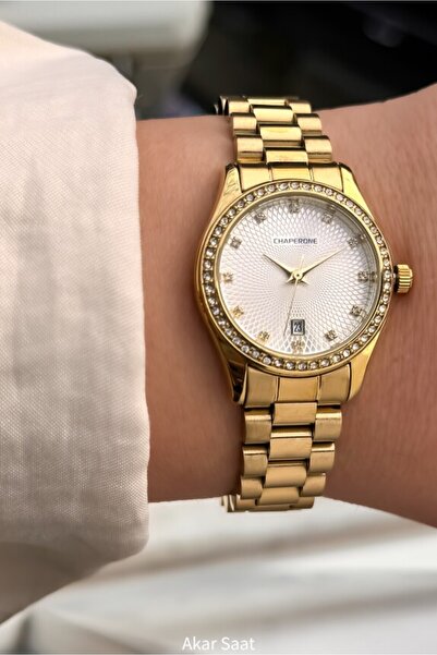 Chaperone ساعة يد نسائية بحزام فولاذي طراز CH177L