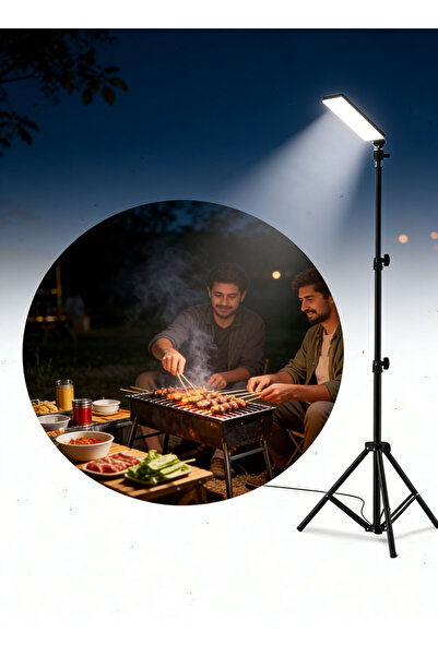 Yoawllty مصباح تخييم محمول LED قابل لإعادة الشحن عبر USB، مصباح عمل قابل للسح...