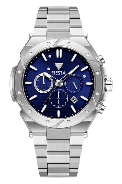 Fiesta ساعة يد رجالية F24072M بسوار معدني