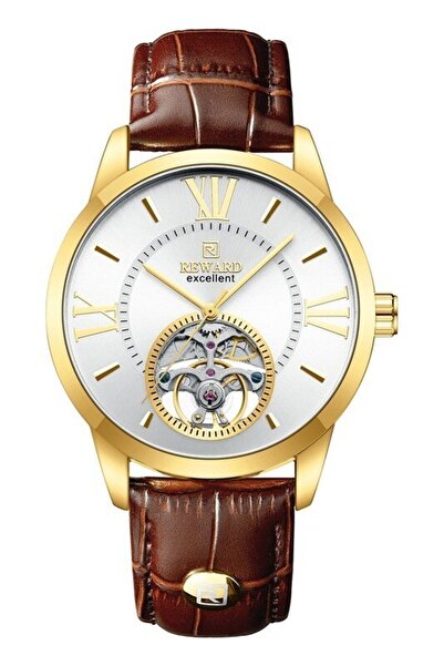 Reward Rd333825M Leather Cord Automatic Men Wrist Watch