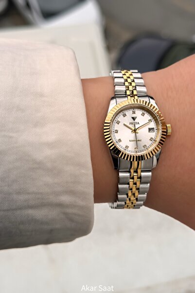 Fiesta F23104L Women's Wristwatch with Steel Strap