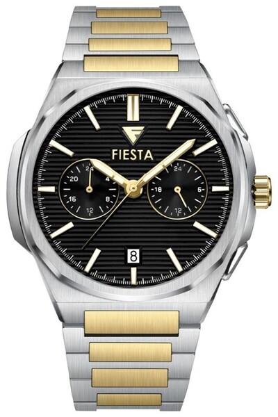 Fiesta ساعة يد رجالية F24070M بسوار معدني