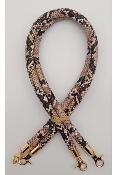 angel çanta aksesuar Διπλή λαβή τσάντας με μοτίβο από δέρμα φιδιού με ελαφρύ ...