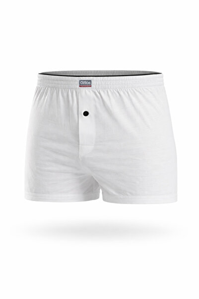 Öztaş Underwear Erkek Beyaz Havlu Bel Penye Boxer