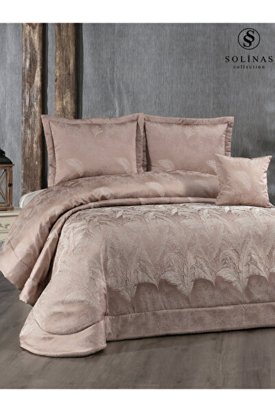 Solinas Collection Amanda Kahve – Cream Panel Dowry Bedspread