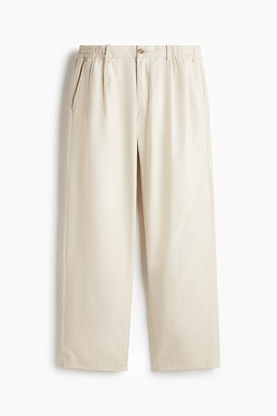 H&M Keten Karışımlı Şık Pantolon Relaxed Fit