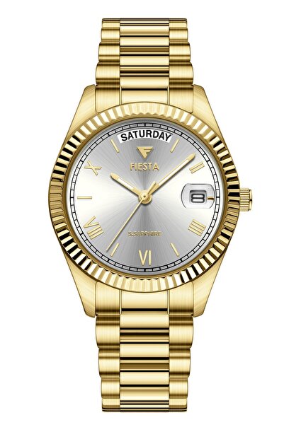 Fiesta ساعة يد نسائية F21077L بحزام فولاذي