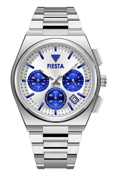 Fiesta ساعة يد رجالية F24075M بسوار معدني