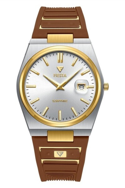 Fiesta ساعة يد رجالية F24071MZ مع حزام سيليكون