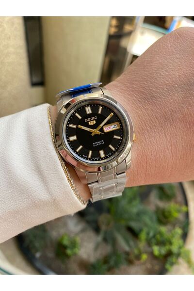 Seiko 5 Japan SNKK17J1 Çelik 39 mm Gri Otomatik Siyah Kadran 5 ATM Erkek Kol ...