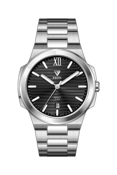 Fiesta F-2712 Men's Wristwatch with Steel Band