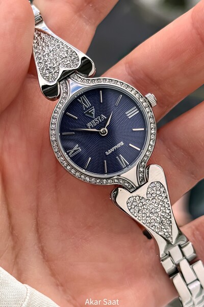 Fiesta ساعة يد نسائية F24100L بحزام فولاذي