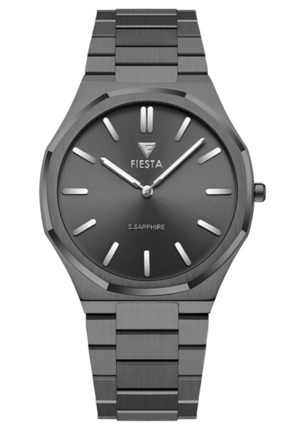 Fiesta ساعة يد رجالية F24090M بسوار معدني