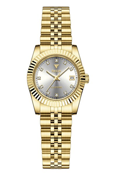 Fiesta ساعة يد نسائية F23104L بحزام فولاذي