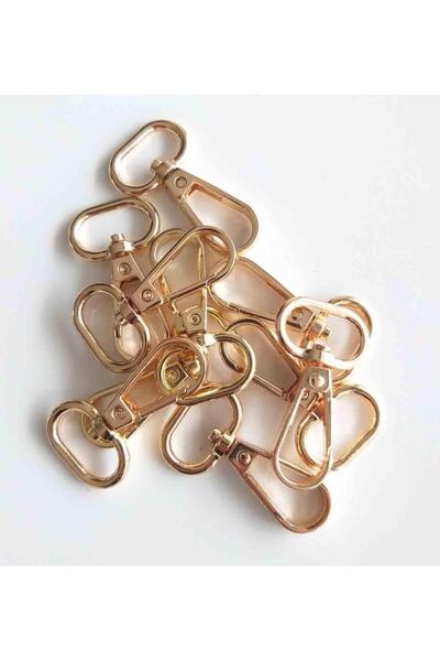 angel çanta aksesuar 10Lu Light Gold Renk 2 Cm Kanca