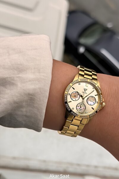 Fiesta ساعة يد نسائية F-2708 بحزام فولاذي