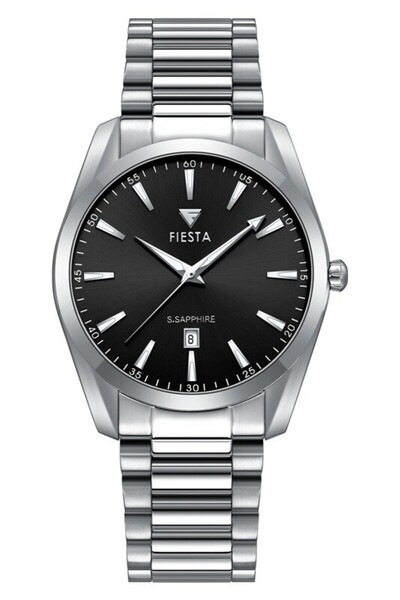 Fiesta ساعة يد رجالية F24016M بسوار معدني