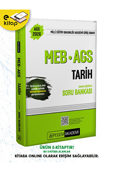 Pegem Akademi Yayıncılık 2026 MEB-AGS Tarih Tamamı Çözümlü E-Soru Bankası