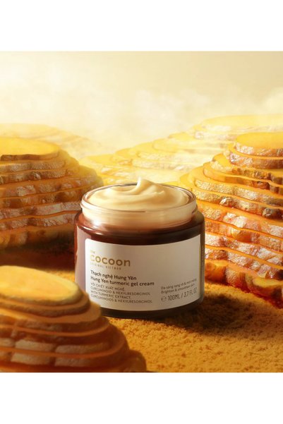 The Cocoon Original Vietnam Hung Yen Turmeric Gel Cream Brightening Lightweight Moisturizer for Glowing Even Skin