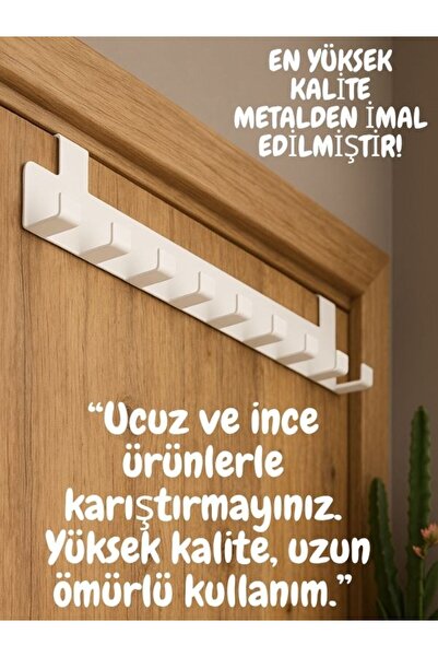 Grassi Kapı Arkası Havlu Askılık-Organizer Askılık - Mutfak ve Banyo Kapı Ark...