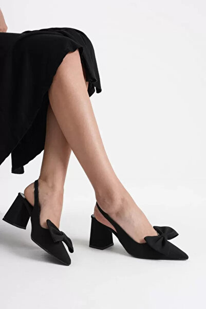 Belinora Μαύρα γυναικεία παπούτσια με τακούνι TR08MS15A