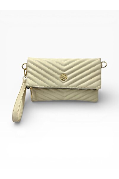 Sanmorris Γυναικεία τσάντα χαρτοφυλακίου με καπιτονέ μοτίβο από συνθετικό δέρ...