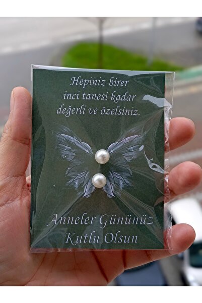 Tasarım 20 adet inci küpe anneler günü 8 mart kadınlar günü hediyesi