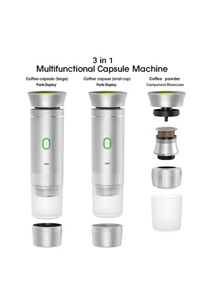 Vest Espressor portabil, 15 bari, 7500 mAh, încălzire automată
