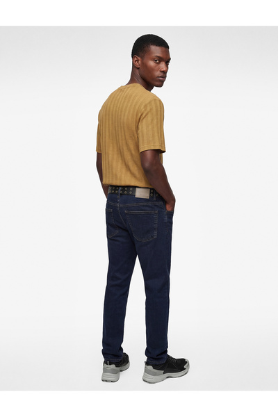 Koton Pantaloni slim din bumbac cu talie normală - Brad Jean