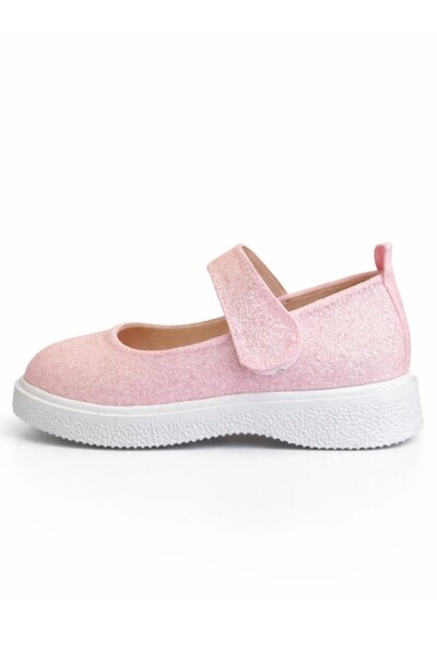 Casabony Glittery Powder Pink Orthopedic Girls' Ballerinas