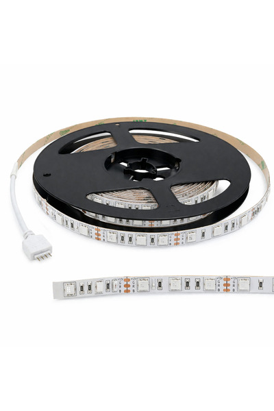 Generic شريط إضاءة LED RGB بطول 1 متر مقاوم للماء مع تحكم ألوان لديكور المنزل