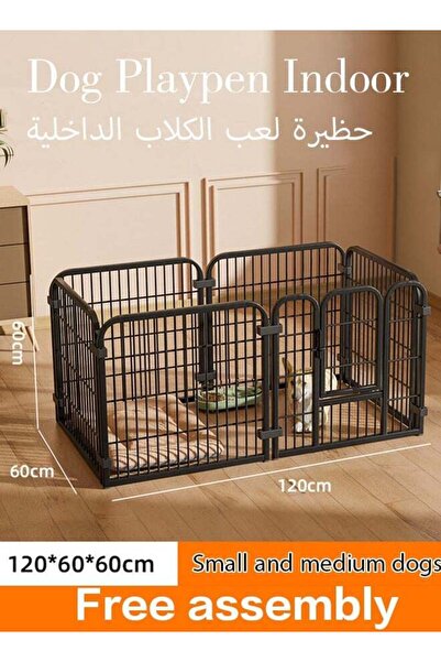 YANCI Dog Playpen 47 x 23Inch Pet Fence 6 Panels Pet Exercise Pen Portable Pe...