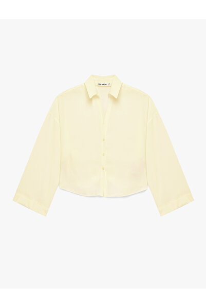 Koton Comfortable Fit Long Sleeve Classic Collar Buttoned Viscose Shirt