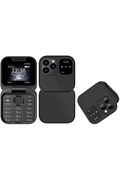 SOYES i16 Pro Flip Phone with Triple Camera, 2.4-inch Display, Dual Screen De...