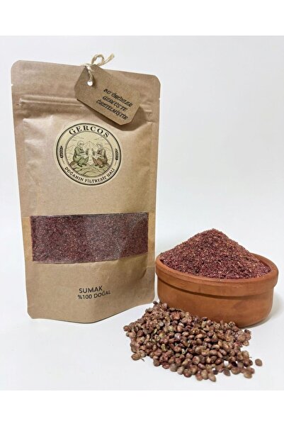 Öğütülmüş boz Yaprak Sumak 1. Kalite Doğal Ev Yapımı Ekşi Baharat -250 GR