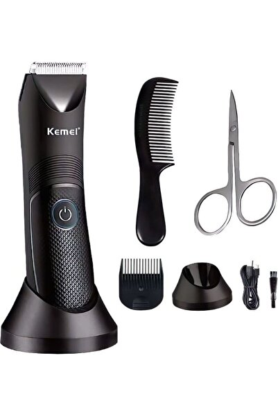 Kemei Professional Body Hair Trimmer IPX7 Waterproof