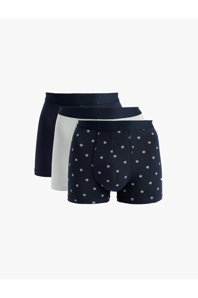 Koton Комплект боксерів з бавовни з візерунком з 3 шт.