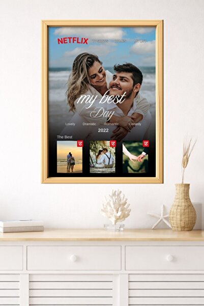 Dekor Kişiye Özel Film Kapağı Fotoğraflı Tablo | My Best Day Anı Tablosu - Çe...