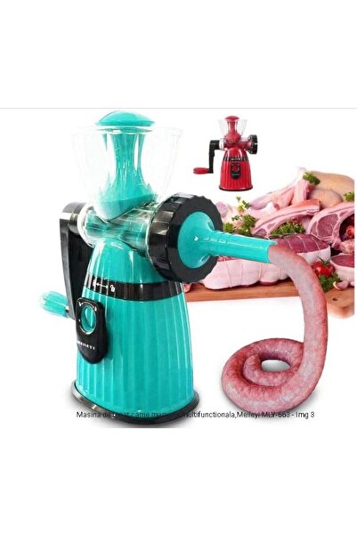 SimpluAcasa Mașină Manuală de Tocat Carne și Preparat Cârnați - Multifuncțională