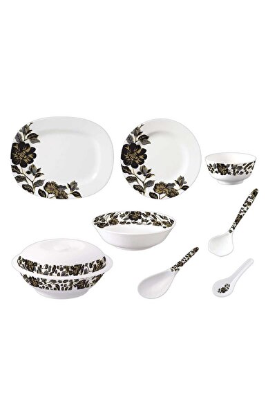 Superware Melamine Dinner Set 40pcs Moschino Black Gold