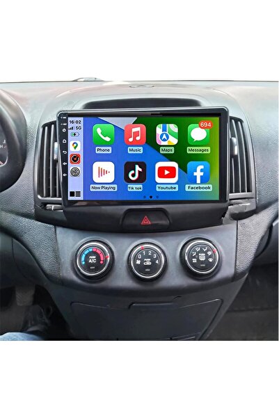 Generic شاشة أندرويد لسيارة هيونداي إلنترا موديل 2006-2011 مع دعم كاربلاي وأن...