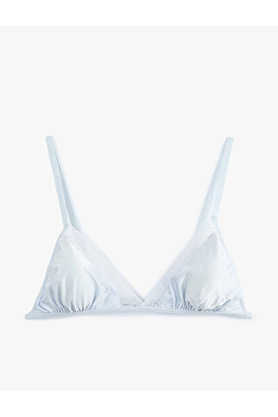 Koton Unpadded, Underwire-Free Lace Detailed Bra