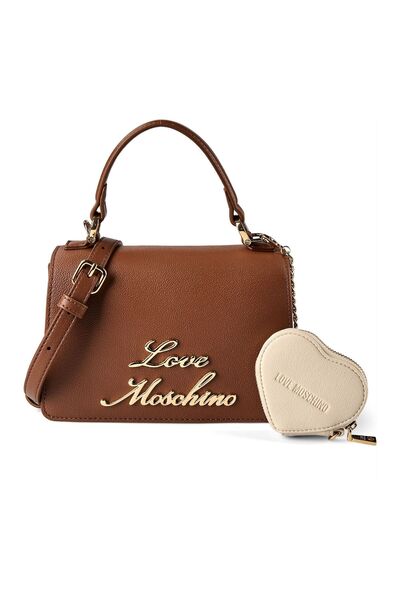Love Moschino Herzanhänger Handtasche Leder 21 cm
