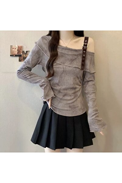 FASHION Off Shoulder Long Sleeve Top for Women