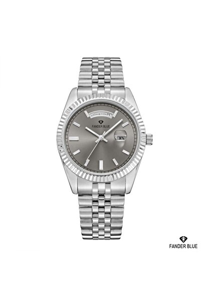 FANDER BLUE Sporty Watch with Arabic Numerals and Black Dial